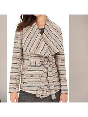BB Dakota Steve Madden Aztec Print Wrap Jacket Size 1X